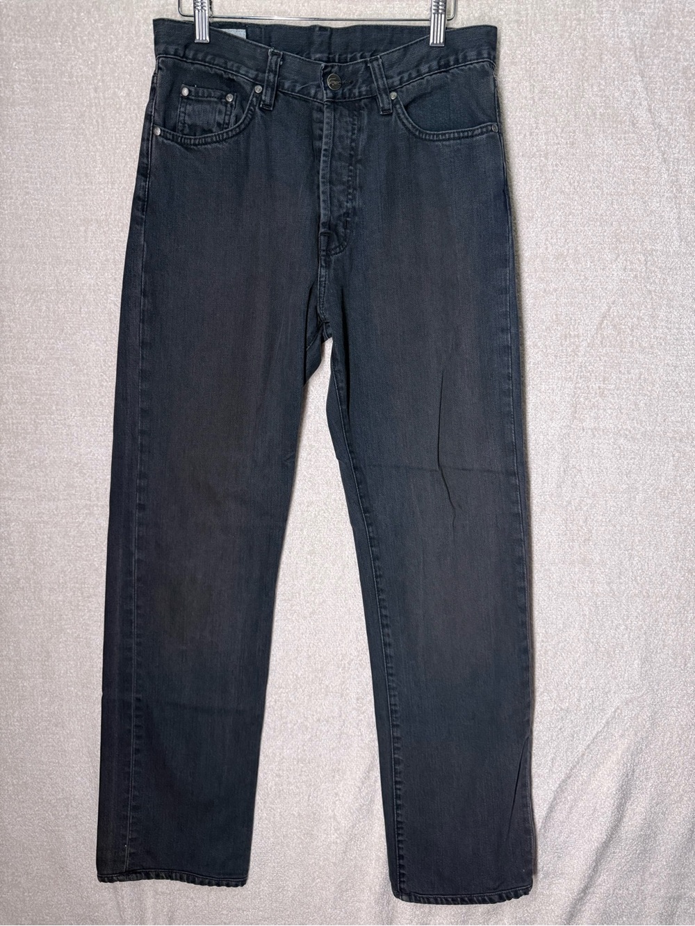 Lacoste Men's Straight-Leg Black Jeans